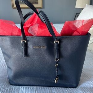 Michael Kors Navy Tote Bag